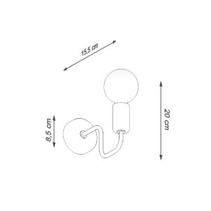 Lampă de perete VECTOR negru - imagine 6