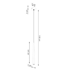 Lampă pedantă BLISS 1 negru - imagine 9