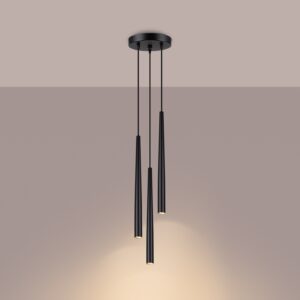 Lampă pedantă BLISS 3P negru - imagine 3