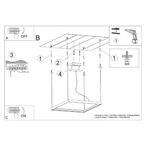 Candelabru NELYA M negru 3000K - imagine 7