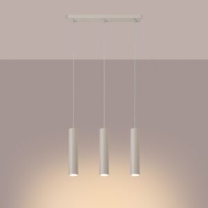 Lampă suspendată LAGOS 3L bej - imagine 3