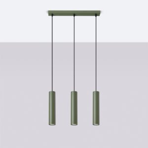 Lampă suspendată LAGOS 3L verde măsliniu - imagine 2