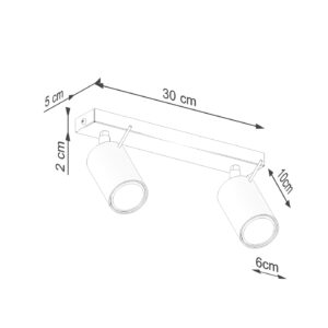 Plafonieră RING 2 roșu ochra - imagine 9