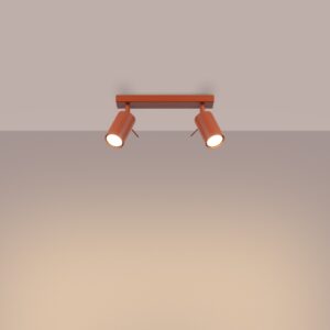 Plafonieră RING 2 roșu ochra - imagine 3