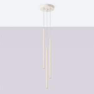 Lampă suspendată PASTELO 3P bej - imagine 2