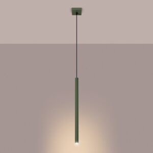 Lampă suspendată PASTELO 1 verde măsliniu - imagine 3