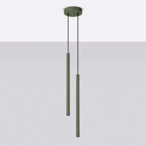 Lampă suspendată PASTELO 2 verde măsliniu - imagine 2