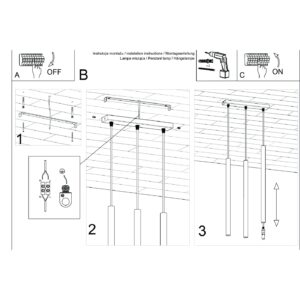 Lampă suspendată PASTELO 3 roșu ocru - imagine 6