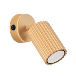 Lampă de perete KARBON aurie cu întrerupător - imagine 1