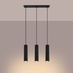 Lampă suspendată KARBON 3L negru - imagine 3