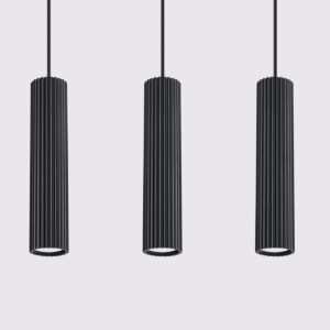 Lampă suspendată KARBON 3L negru - imagine 4