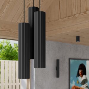 Plafonieră KARBON 6L negru - imagine 13