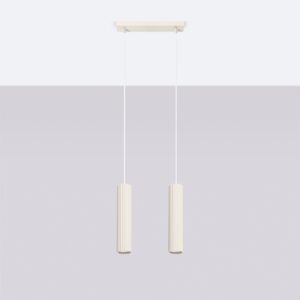 Lampă suspendată KARBON 2 bej - imagine 2