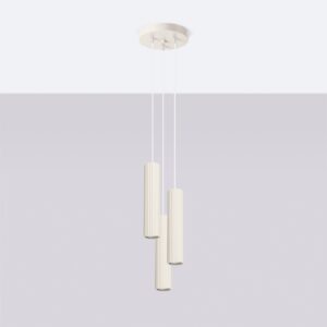 Lampă suspendată KARBON 3P bej - imagine 2