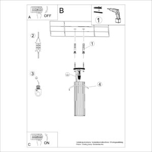 Plafonieră KARBON 20 verde măsliniu - imagine 9