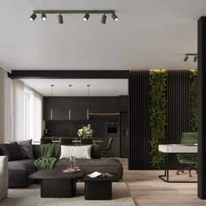 Lampă suspendată KARBON 2 verde măsliniu - imagine 10