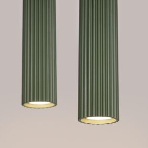 Lampă suspendată KARBON 2 verde măsliniu - imagine 5