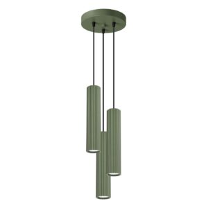 Lampă suspendată KARBON 3P verde măsliniu - imagine 1