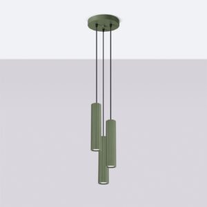 Lampă suspendată KARBON 3P verde măsliniu - imagine 2