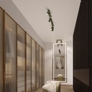 Plafonieră KARBON 3P verde măsliniu - imagine 12