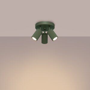 Plafonieră KARBON 3P verde măsliniu - imagine 3