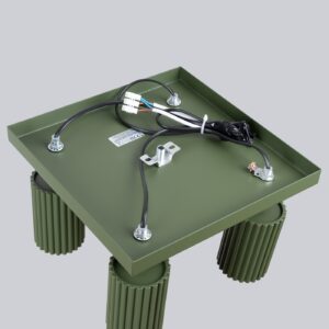 Plafonieră KARBON 4 verde măsliniu - imagine 6