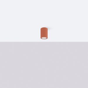 Plafonieră KARBON 10 roșu ocru - imagine 2