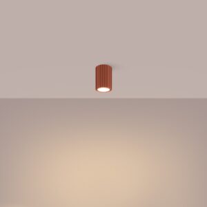 Plafonieră KARBON 10 roșu ocru - imagine 3