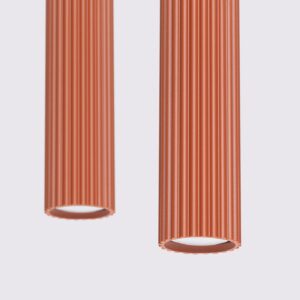 Lampă suspendată KARBON 2 roșu ocru - imagine 4