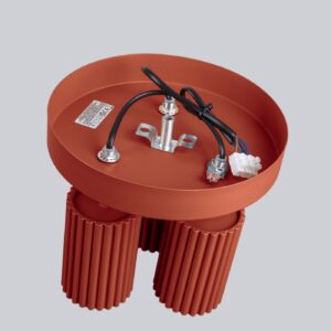 Plafonieră KARBON 3P roșu ocru - imagine 4