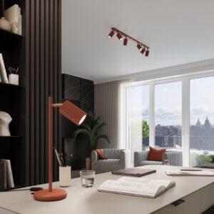 Plafonieră KARBON 6L roșu ocru - imagine 12