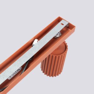 Plafonieră KARBON 6L roșu ocru - imagine 4