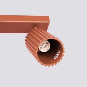 Plafonieră KARBON 6L roșu ocru - imagine 5