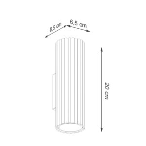 Lampă de perete KARBON 20 alb - imagine 7