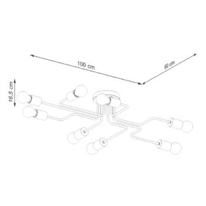 Candelabru TIMBO 8 negru - imagine 7