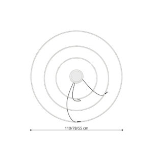 Candelabru RIO 3 55/78/110 negru LED 4000K - imagine 5