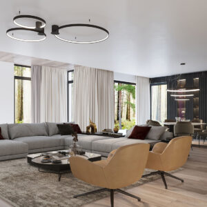 Candelabru RIO 3 55/78/110 negru LED 4000K - imagine 8