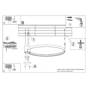 Plafonieră RIO 110 aur LED 3000K - imagine 11