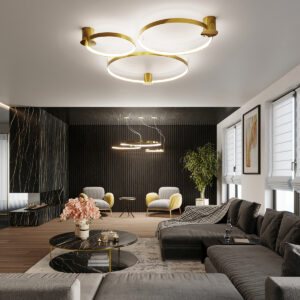Plafonieră RIO 78 aur lustruit LED 3000K - imagine 14