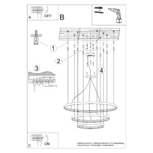 Candelabru RIO 3 55/78/110 aur LED 4000K - imagine 6
