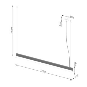 Lampă suspendată FARGE aur LED 3000K - imagine 9