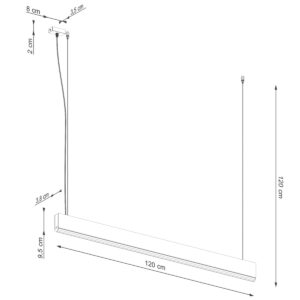 Lampă suspendată LYKKE 120 LED 4000K - imagine 7